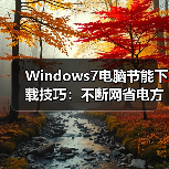 Windows7电脑节能下载技巧：不断网省电方法揭秘（图4）