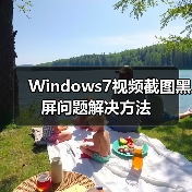 Windows7视频截图黑屏问题解决方法（图4）