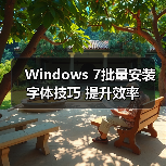 Windows 7批量安装字体技巧 提升效率（图1）