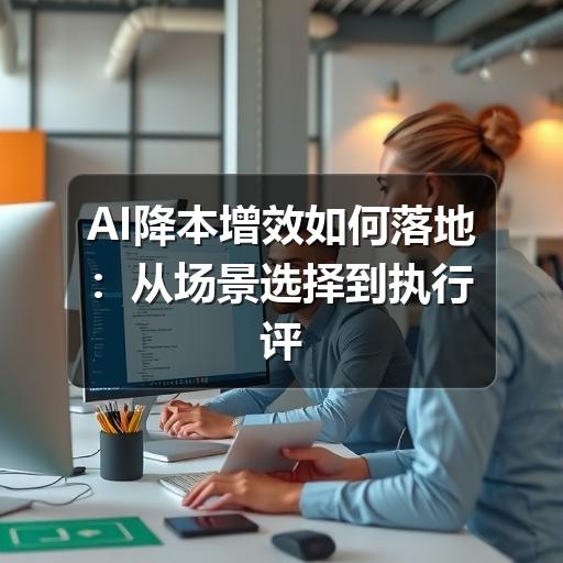 AI降本增效如何落地:从场景选择到执行评估的实用指南