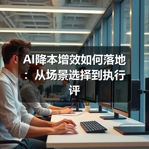 AI降本增效如何落地:从场景选择到执行评估的实用指南