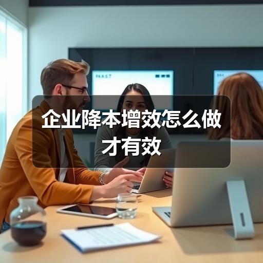 企业降本增效怎么做才有效