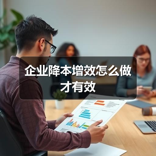 企业降本增效怎么做才有效