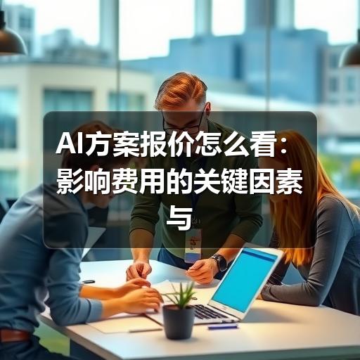AI方案报价怎么看:影响费用的关键因素与评估方法