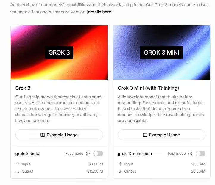 马斯克Grok 3 API终于上线，价格对标Claude，但